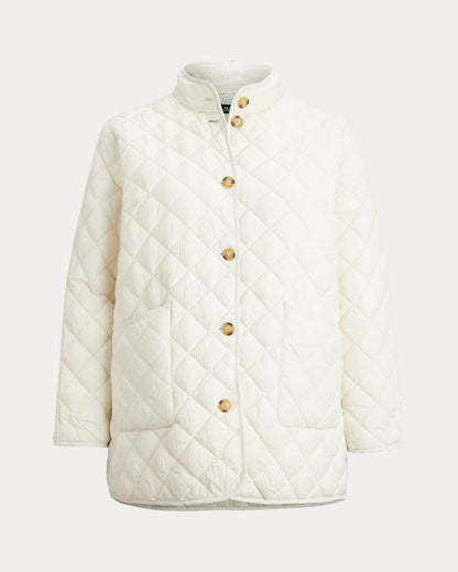 Ralph Lauren DiamondQuilted Mockneck Jacket