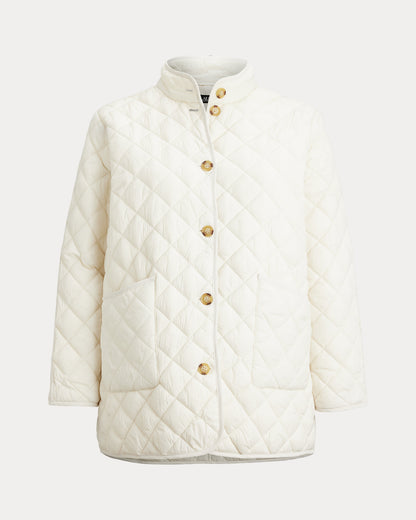 Ralph Lauren DiamondQuilted Mockneck Jacket
