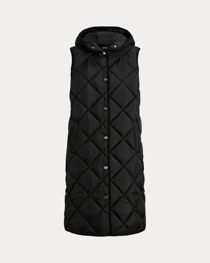 Ralph Lauren DiamondQuilted Hooded Vest
