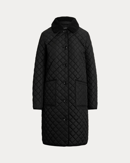 Ralph Lauren FauxShearlingTrim Quilted Jacket