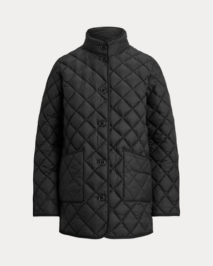 Ralph Lauren DiamondQuilted Mockneck Jacket