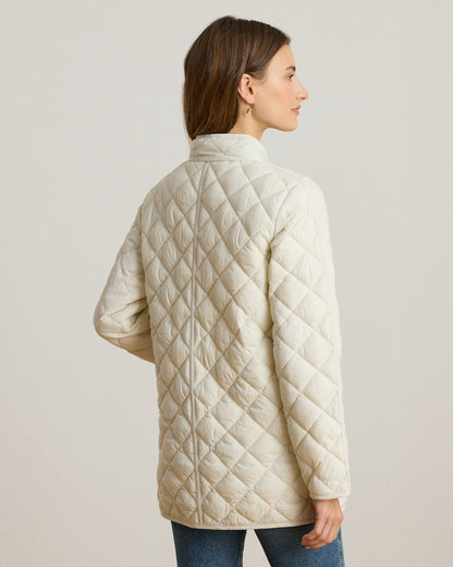 Ralph Lauren DiamondQuilted Mockneck Jacket
