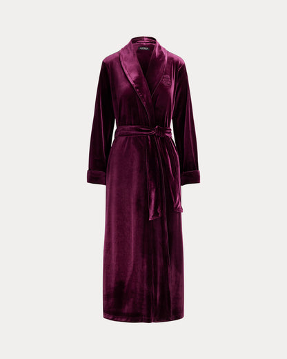 Ralph Lauren Velvet Long ShawlCollar Robe