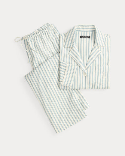 Ralph Lauren Striped Brushed Twill Sleep Set