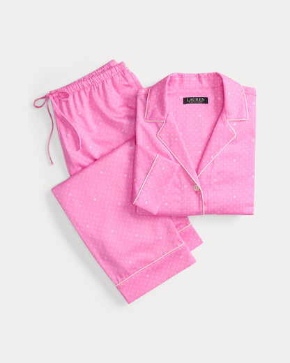 Ralph Lauren PolkaDot HeartPrint Sateen Sleep Set