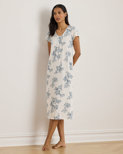 Ralph Lauren Floral Jersey Ballet Nightgown