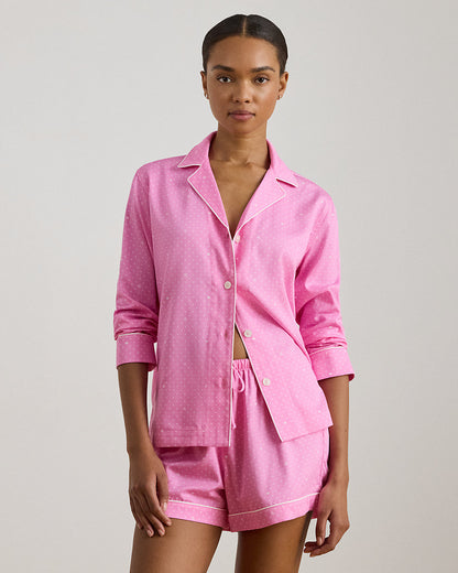 Ralph Lauren PolkaDot Heart Sateen Boxer Sleep Set