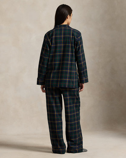 Ralph Lauren Plaid Flannel LongSleeve Pajama Set