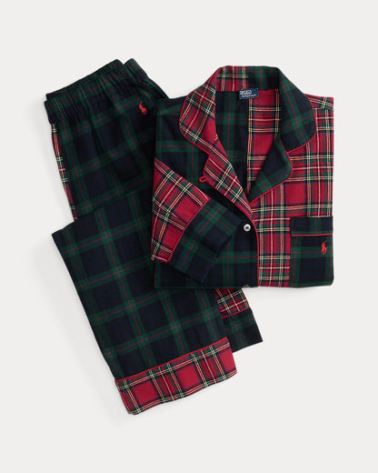 Ralph Lauren Plaid Flannel LongSleeve Pajama Set