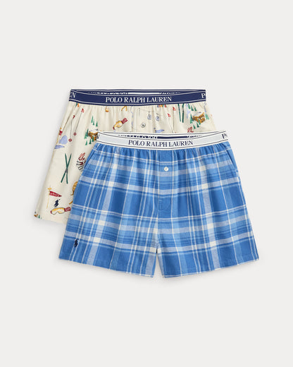 Ralph Lauren Printed Cotton Boxer 2Pack Set