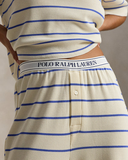 Ralph Lauren Striped WaffleKnit Pajama Set