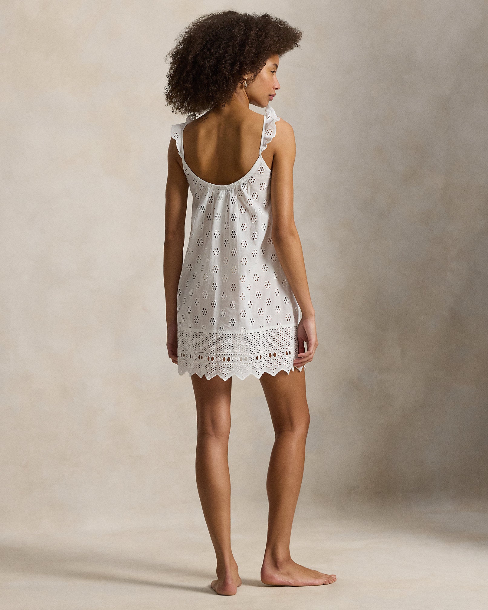 Ralph Lauren Eyelet Cotton Cami Sleep Dress