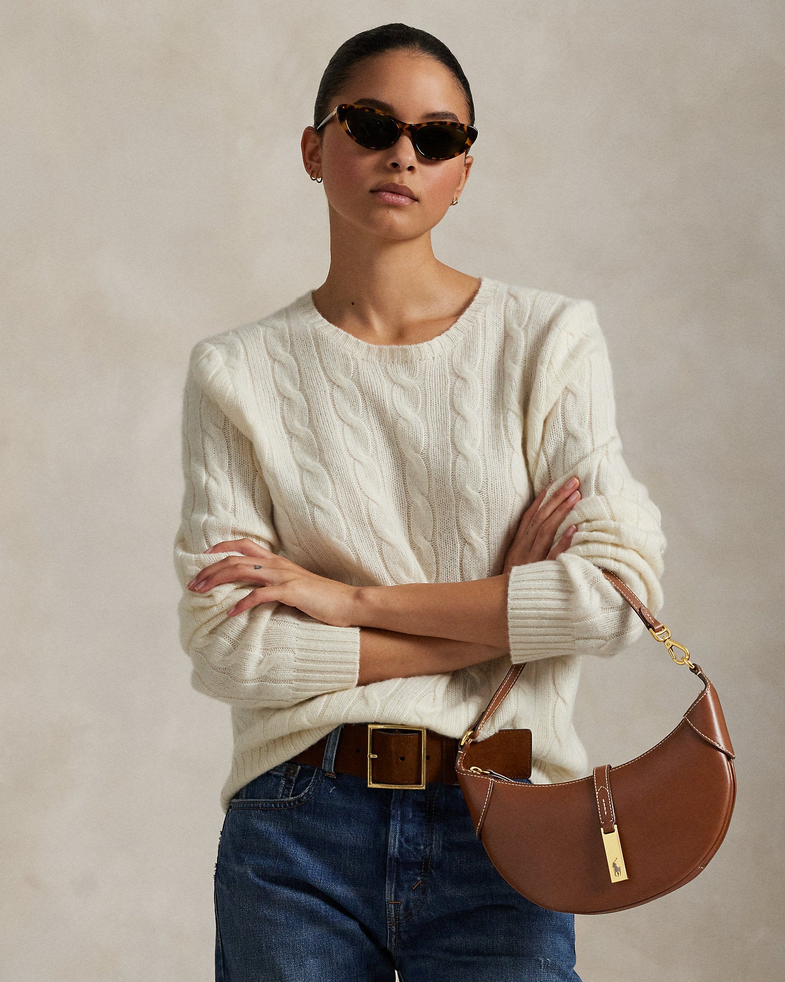 Ralph Lauren Polo ID Calfskin Mini Shoulder Bag