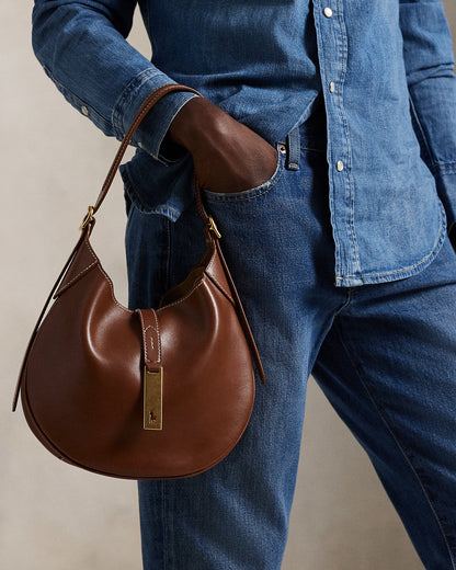 Ralph Lauren Polo ID Leather Small Shoulder Bag