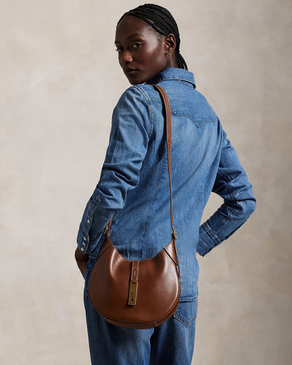 Ralph Lauren Polo ID Leather Small Shoulder Bag