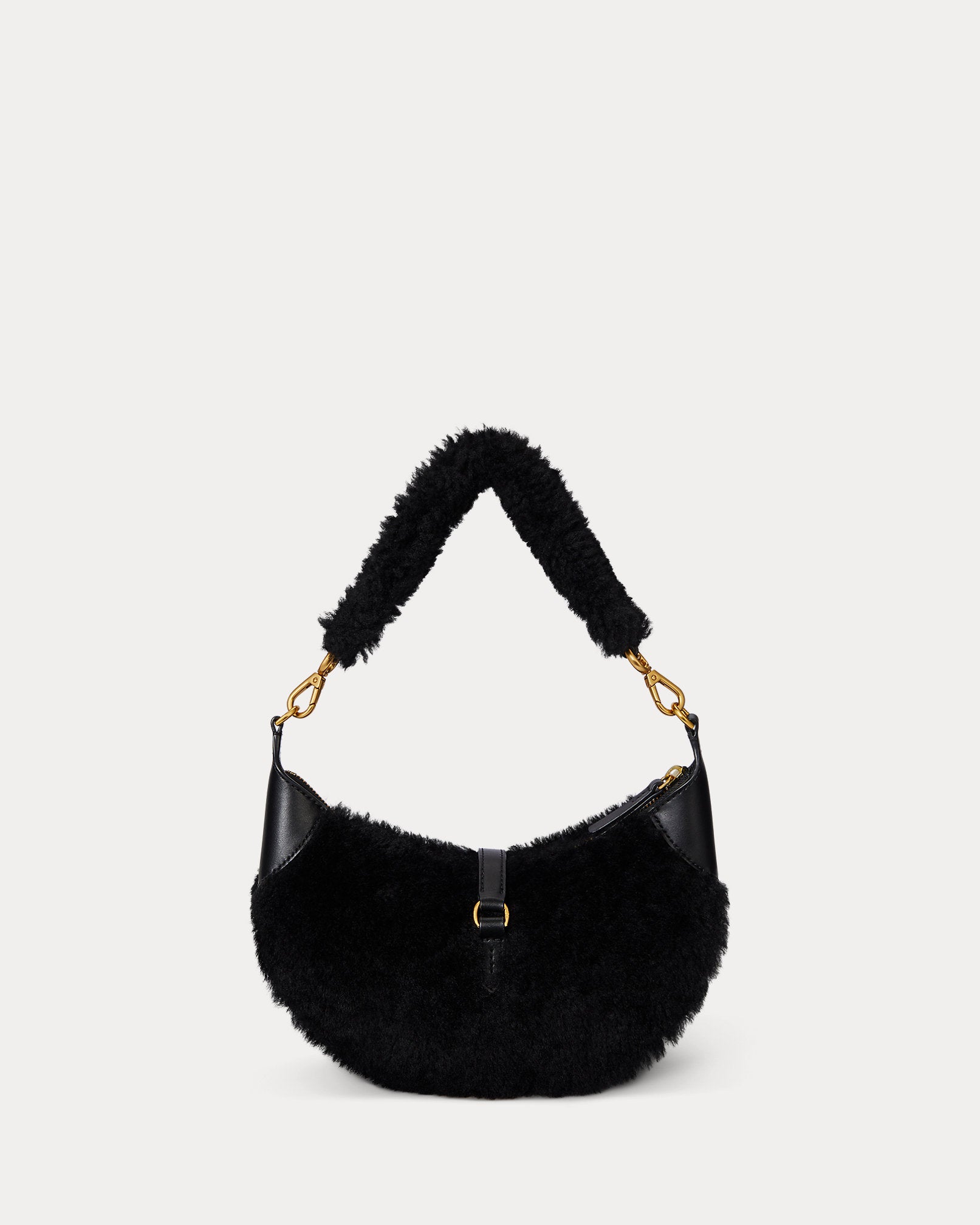 Ralph Lauren Polo ID Shearling Mini Shoulder Bag
