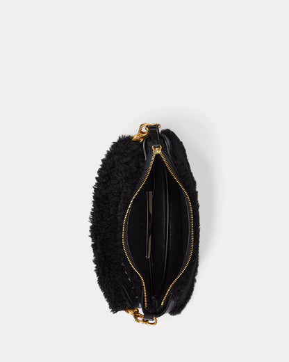 Ralph Lauren Polo ID Shearling Mini Shoulder Bag