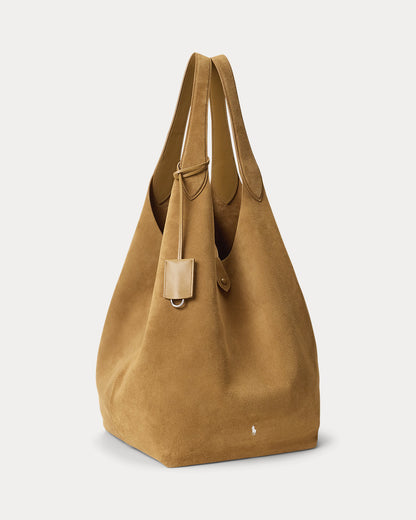Ralph Lauren Polo Play Suede Large Tote