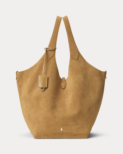 Ralph Lauren Polo Play Suede Large Tote