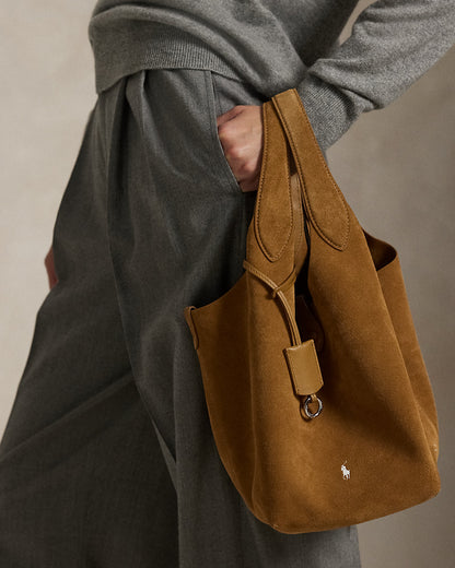 Ralph Lauren Polo Play Suede Tote