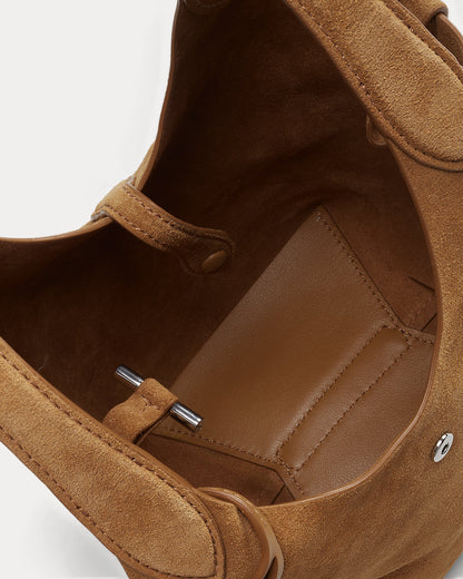 Ralph Lauren Polo Play Suede Small Tote Crossbody