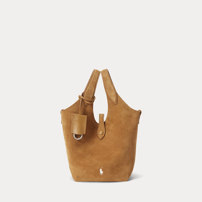 Ralph Lauren Polo Play Suede Small Tote Crossbody