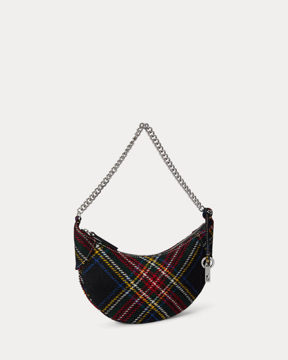 Ralph Lauren Polo ID Tartan Wool Mini Chain Bag