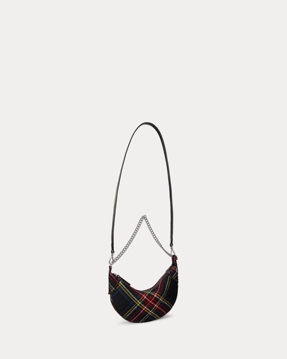 Ralph Lauren Polo ID Tartan Wool Mini Chain Bag