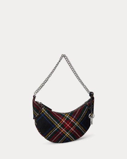 Ralph Lauren Polo ID Tartan Wool Mini Chain Bag