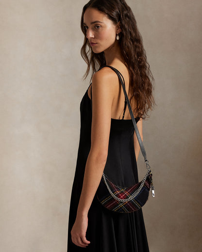 Ralph Lauren Polo ID Tartan Wool Mini Chain Bag