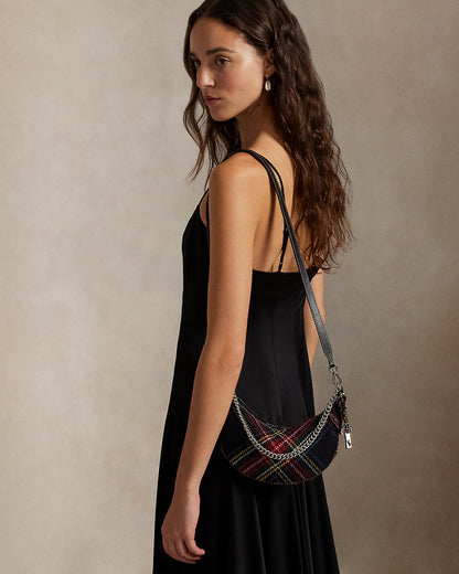 Ralph Lauren Polo ID Tartan Wool Mini Chain Bag