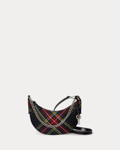 Ralph Lauren Polo ID Tartan Wool Mini Chain Bag