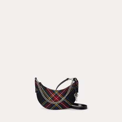 Ralph Lauren Polo ID Tartan Wool Mini Chain Bag