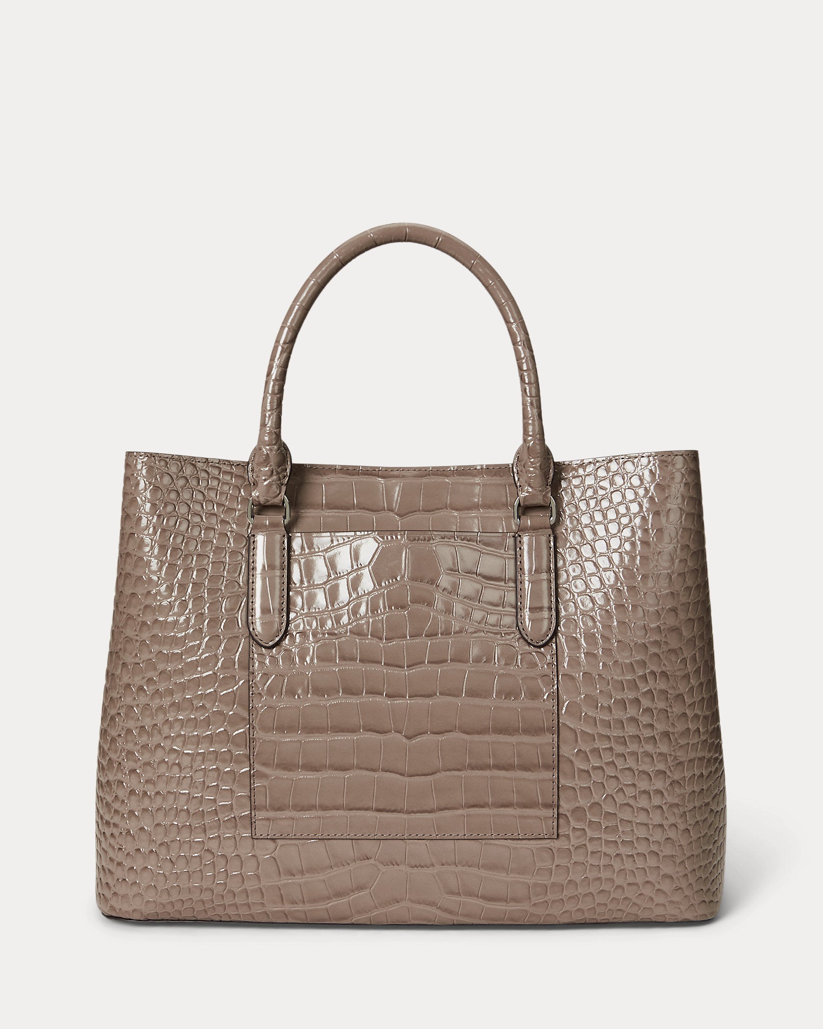 Ralph Lauren Embossed Leather Large Marcy Satchel