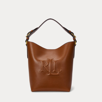Ralph Lauren Leather Medium Witley Bucket Bag