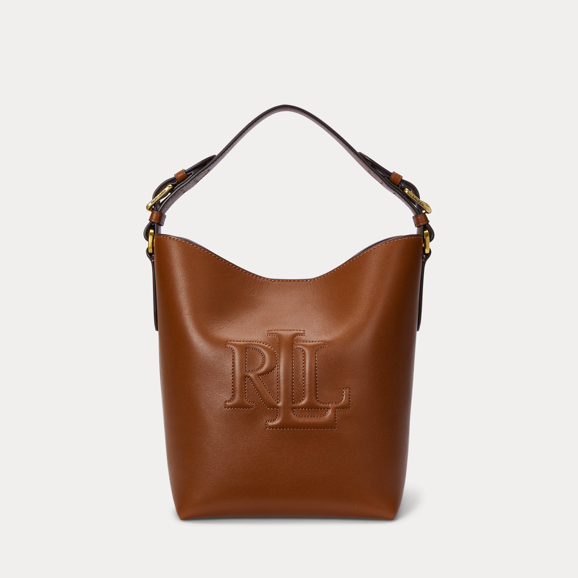 Ralph Lauren Leather Medium Witley Bucket Bag