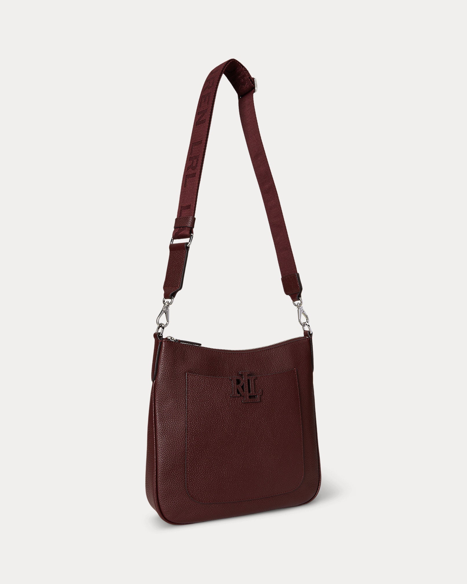 Ralph Lauren Pebbled Leather Large Cameryn Crossbody