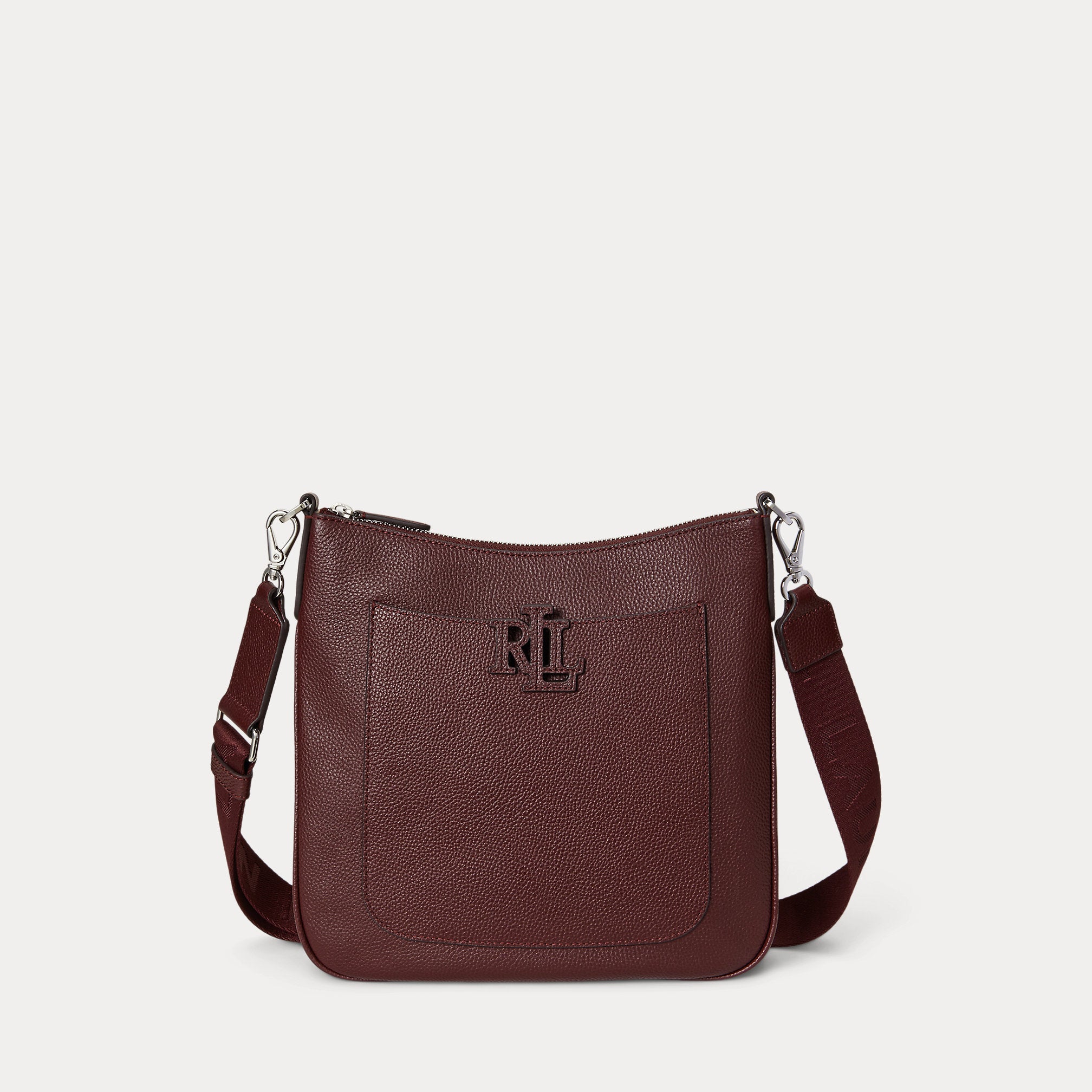 Ralph Lauren Pebbled Leather Large Cameryn Crossbody