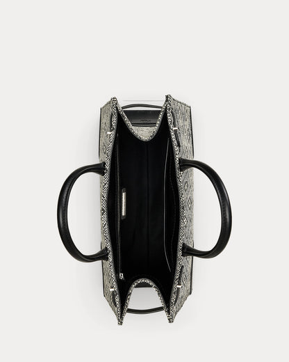 Ralph Lauren Woven Straw Medium Devyn Tote Bag