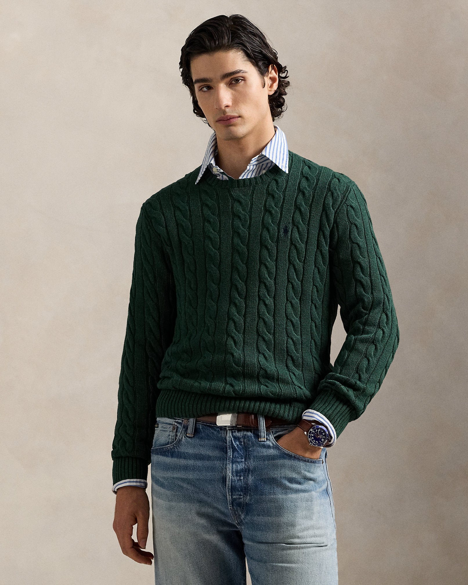 Ralph Lauren CableKnit Cotton Sweater