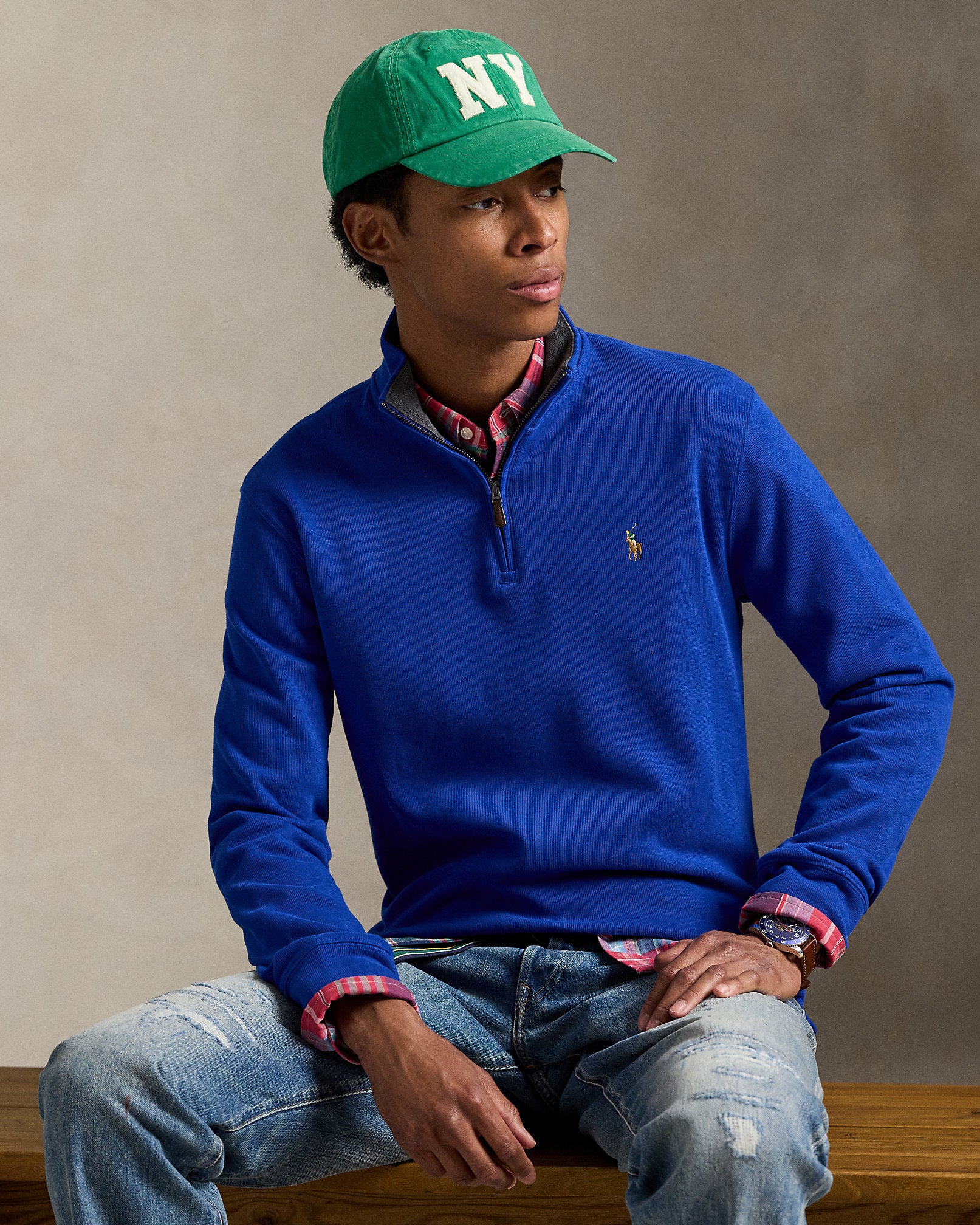 Ralph Lauren EstateRib QuarterZip Pullover