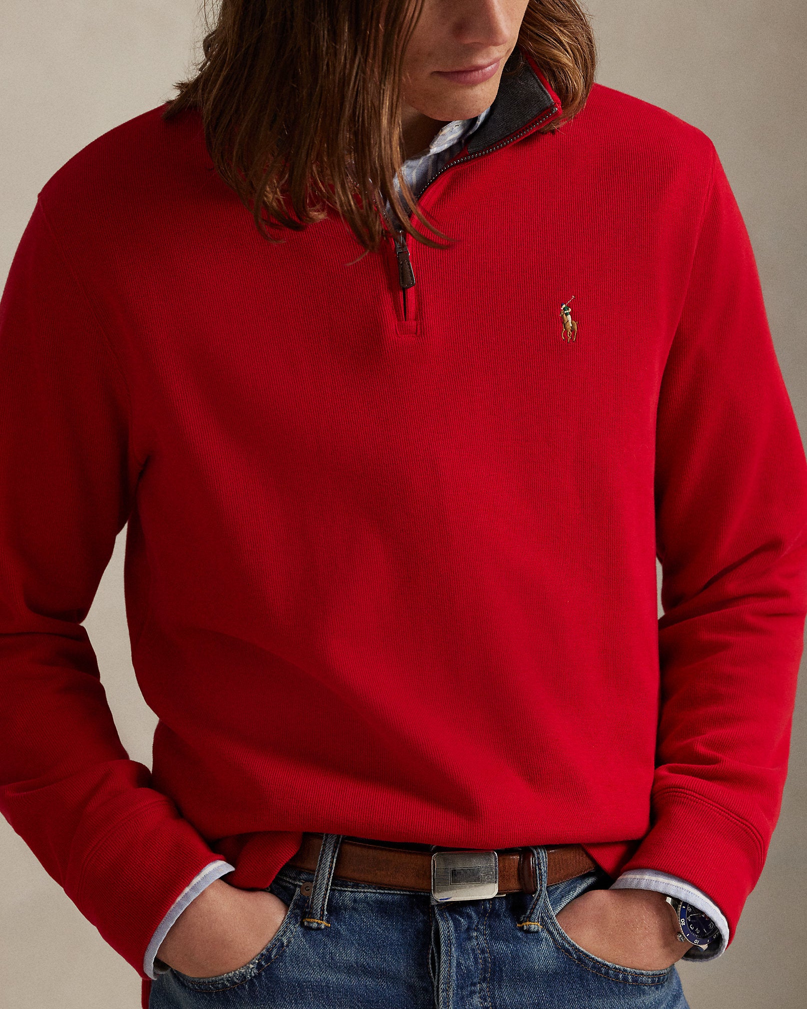 Ralph Lauren EstateRib QuarterZip Pullover