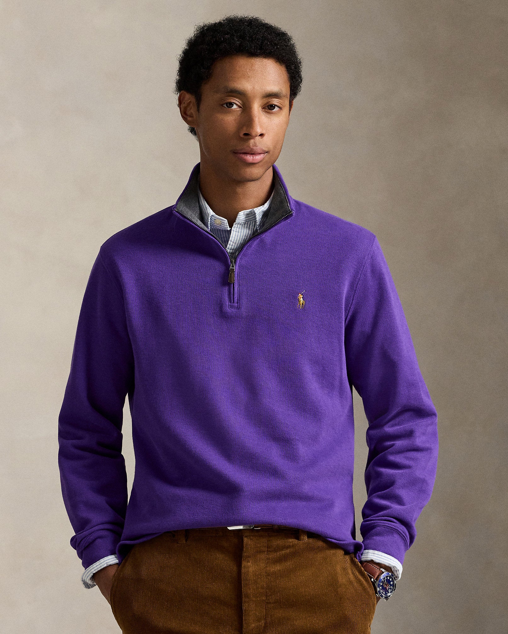Ralph Lauren EstateRib QuarterZip Pullover