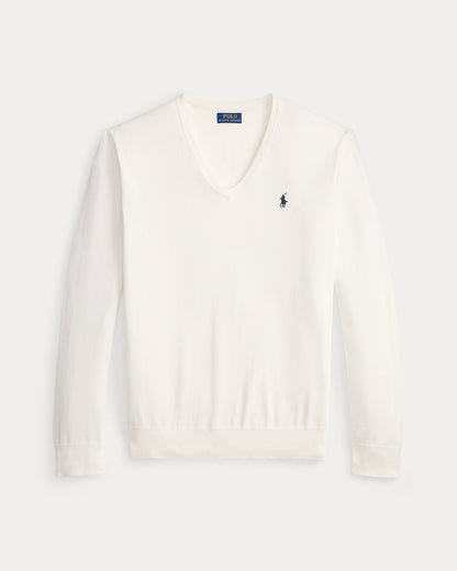 Ralph Lauren Cotton VNeck Sweater