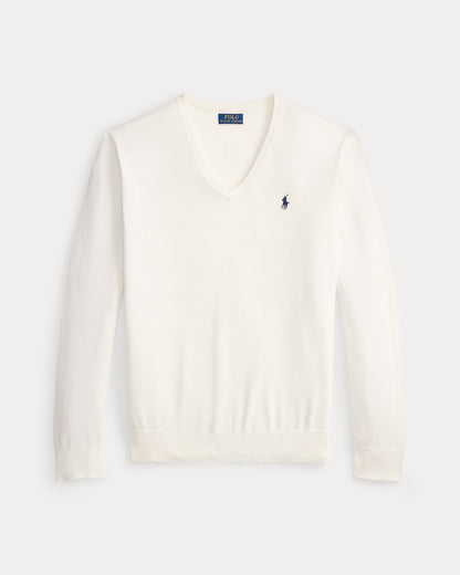 Ralph Lauren Cotton VNeck Sweater