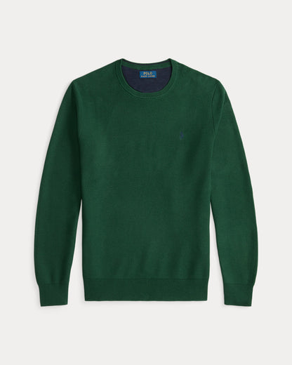 Ralph Lauren MeshKnit Cotton Crewneck Sweater