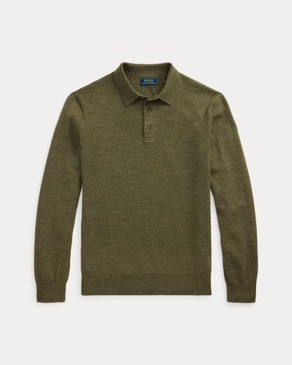 Ralph Lauren Washable Wool PoloCollar Sweater