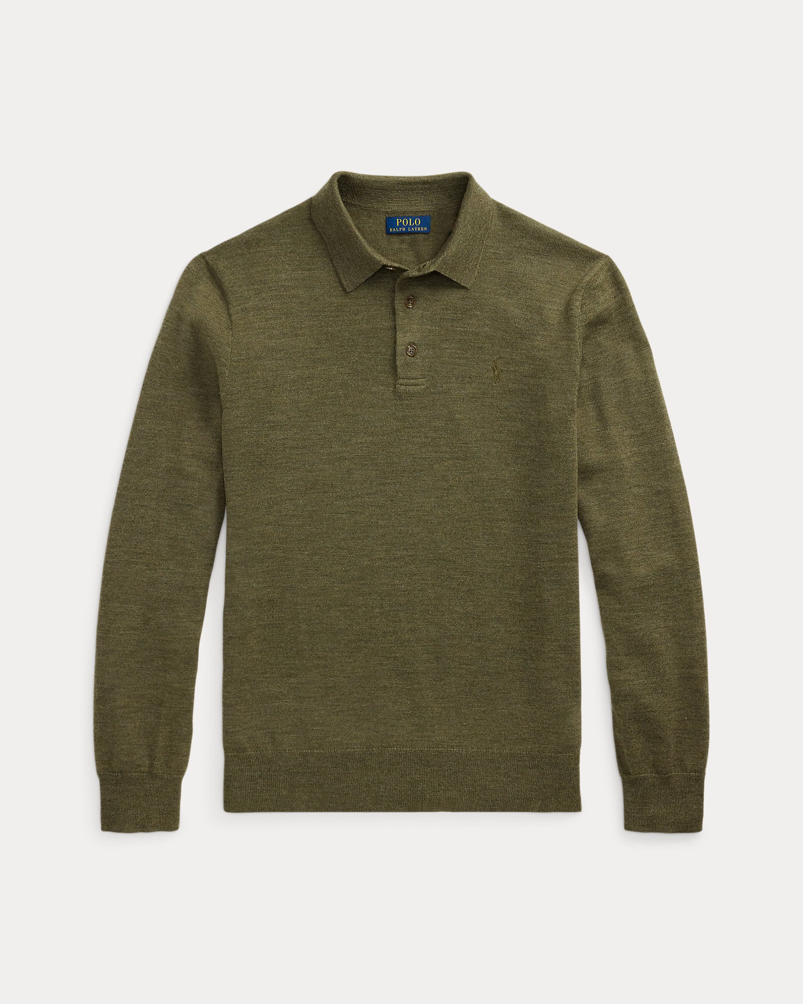 Ralph Lauren Washable Wool PoloCollar Sweater