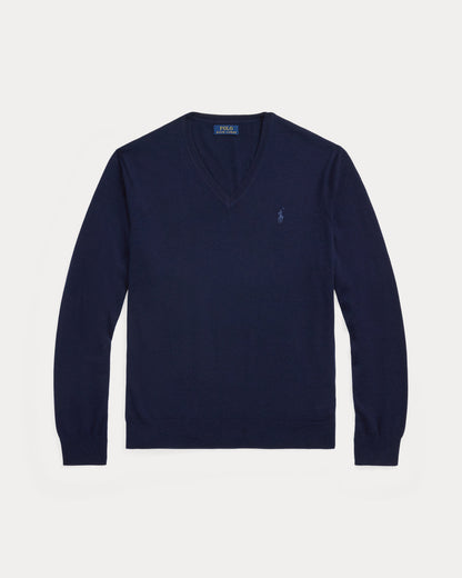 Ralph Lauren Washable Wool VNeck Sweater