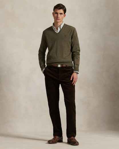 Ralph Lauren Washable Wool VNeck Sweater
